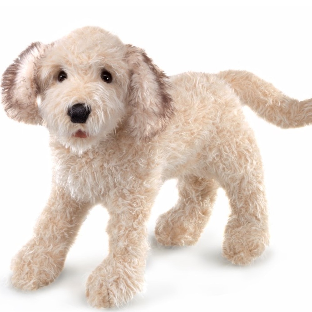 Folkmanis Labradoodle Puppet Moveable Mouth *New with Tags*